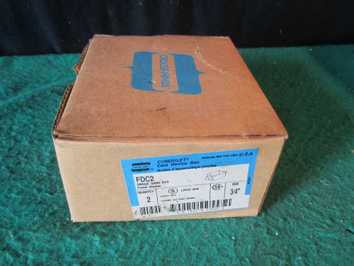 Condulet Cast Device Box Single gang FDC2 3/4&#034; crouse-Free SHIPPING