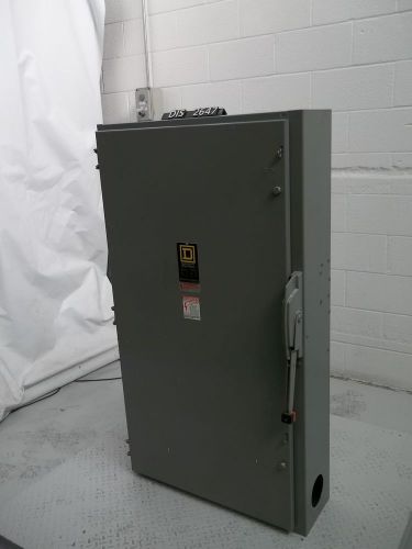 Square d 600 volt 400 amp fused disconnect (dis2647) for sale