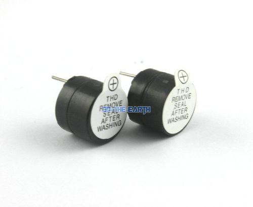 40 Pcs 12x9.6mm 12V Active Buzzer Magnetic Separated Continous Beep Alarm Ringer