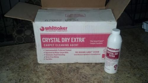 Whittaker Crystal Dry extra carpet cleaning solution. Case 24 bottles 12oz each