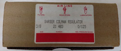 BARBER COLMAN REGULATOR Size 3/8 # 21 483 Pressure Range 0 / 125  &#034;NEW&#034;