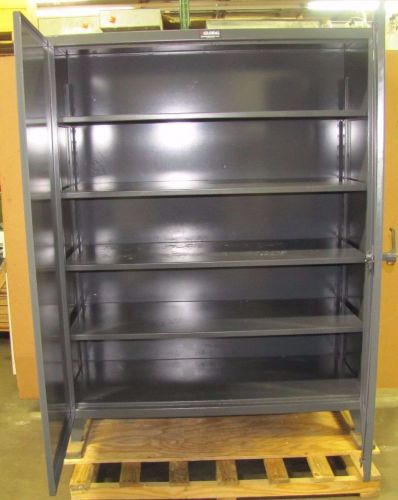 Strong hold .56-244g 60&#034; x 24&#034; x 78&#034; 4 shelf 2 door heavy duty storage cabinet for sale