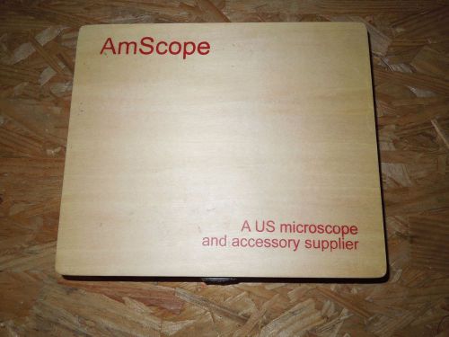 AmScope PS100B 100 Prepared Microscope Slide Set for Basic Biological Science