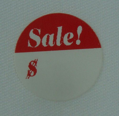 500 Self-Adhesive Sale! $ 3/4&#034; Labels Stickers Retail Store Supplies
