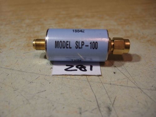 Low Pass Filter 100 MHz 50 Ohm SMA Mini Circuits SLP-100 Used.