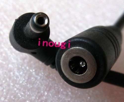 3pc dc 3.5x1.35mm male angle to female extension power cable connector cord 10cm for sale