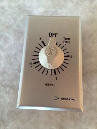 New - 120/240 volt spring wound timer spdt w/ aluminum switch plate for sale