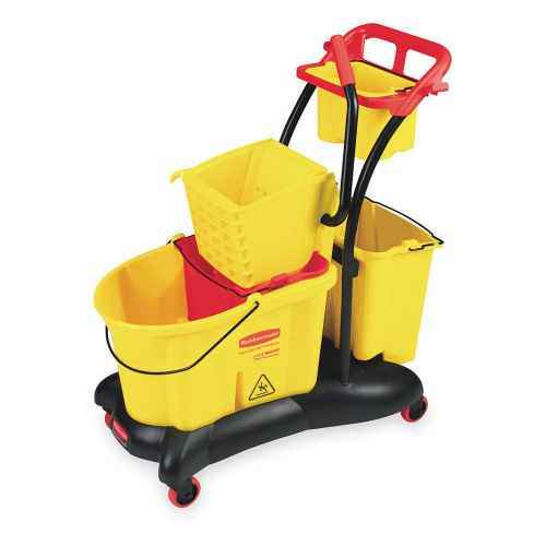 Mop bucket and wringer, 8.75 gal, yellow fg778000yel for sale
