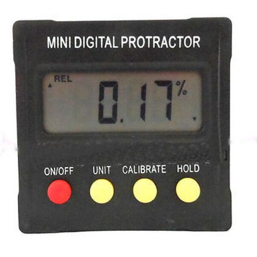 Mini Digital Bevel Box Protractor Inclinometer Angle Meter 360 Slope w/ Magnet