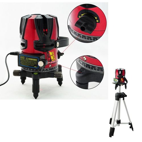 8 line rotary laser beam self leveling interior exterior kit + free tripod 100% for sale