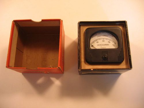 Simpson Electrical Test Instruments Equipment Model 127 with Box MicroAmperes