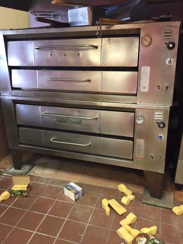Bari Double Stack Pizza Deck Oven 5 Pies 72&#034; Bakers Pride vulcan