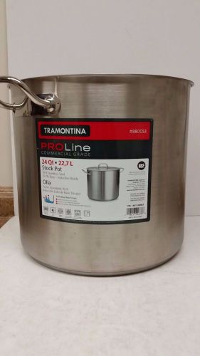 Tramontina proline commercial grade 24 qt stock pot for sale