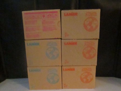 Lot 6 New Lanier Toner Cartridges for LP138C/LP235C/2138 Yellow,Magenta,Cyan