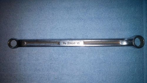SNAP-ON  DOUBLE  BOX  WRENCH  7/16&#034;--1/2&#034;  ( XV-1416 )