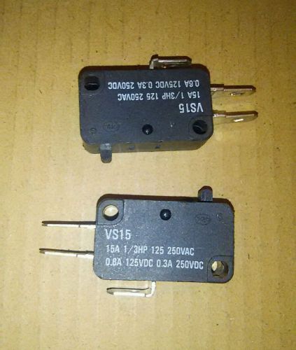 Highly VS15 Micro Switch 15A 1/3HP 125 250 VAC 0.6A 125 VDC 0.3A 250VDC
