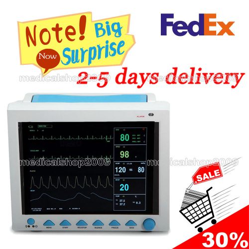 Usa! fda cms8000 icu vital signs patient monitor ccu machine 6parameters for sale
