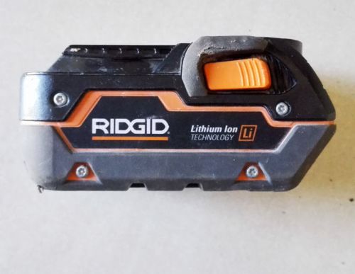 Used Ridgid 18volt 3000Mah Li-Ion High Capacity Power Tool Battery Free Shipping