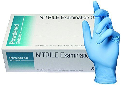 SKINTX 40010-M-BX Medical Grade Examination Glove  Nitrile Synthetic Rubber  5 m