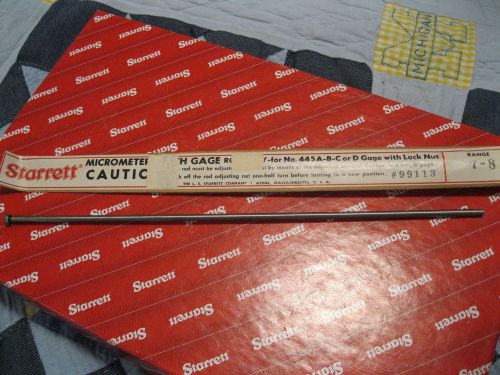 Starrett micrometer depth gage rod only 7&#034;-8&#034; #99113 new for sale
