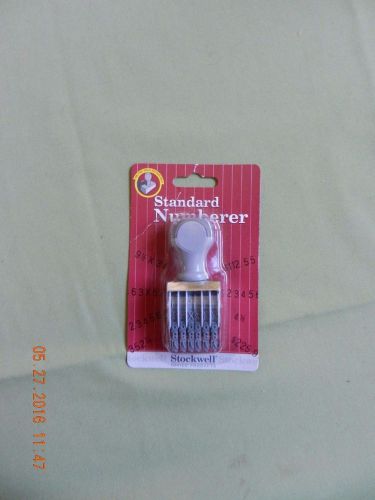 NIB, Stockwell Office Products, Standard Numberer, 6 Line, Large Numbers Size 2