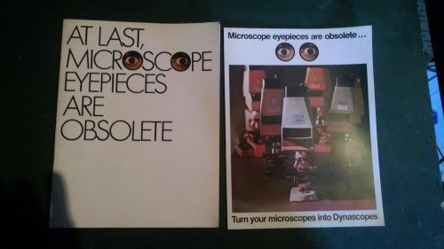 Dynascope Microscope Advertisement Booklet - Vintage Scientific!