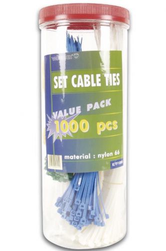 Velleman K/TF1000 1000 pc CABLE TIES IN PLASTIC CAN