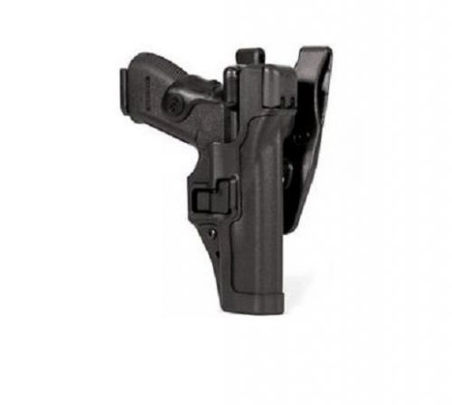 Blackhawk 44H100BK-R Black Level 3 SERPA RH Duty Holster For Glock 17 19 22 23