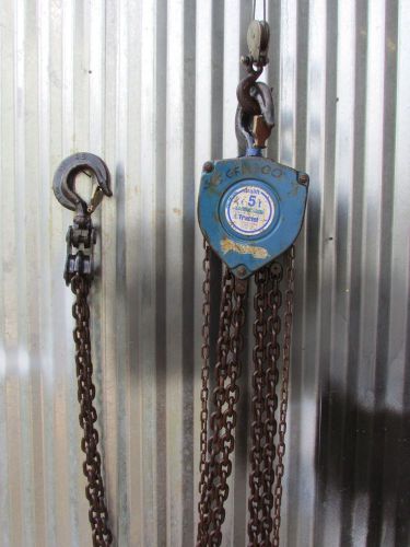 Tralift Chain HOIST 5 ton 10&#039; lift 5T by Tractel