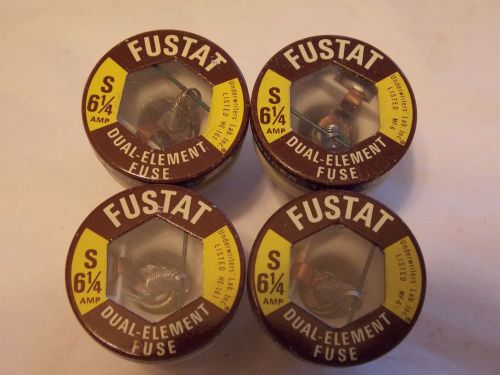 S 6 1/4 Buss Fustat Dual Element Fuse With Tamper Resistant Base  Box Of Four