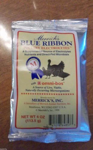 Merrick&#039;s Blue Ribbon Poultry, Game Bird, Waterfowl Vitamin &amp; Electrolyte Pack.