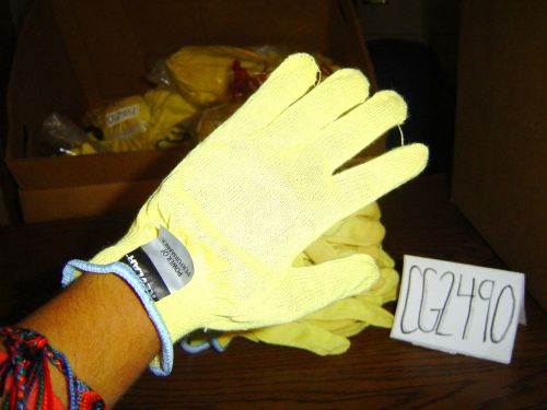 12 pair New Dupont Kevlar Yellow Gloves Sz Small 8 Inch Power Performance 2490