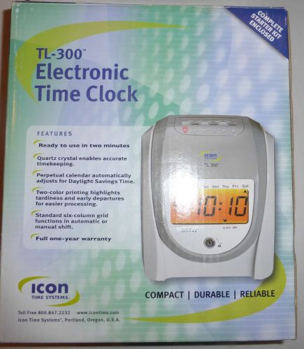 Icon tl-300 electronic time clock for sale