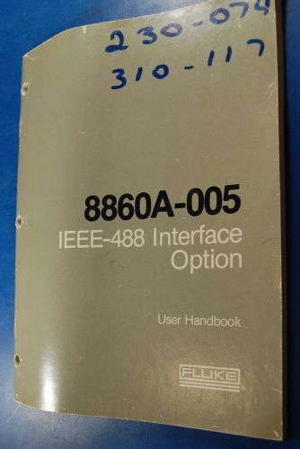 Fluke 8860A-005 IEEE-488 Interface Option User Handbook (583633) §