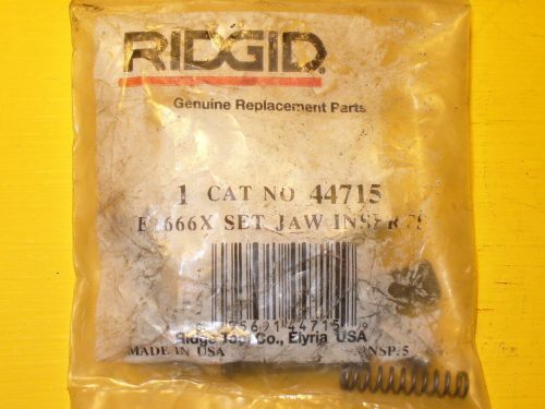 Ridgid jaw set 44715 *new* e1666 inserts threader parts for sale
