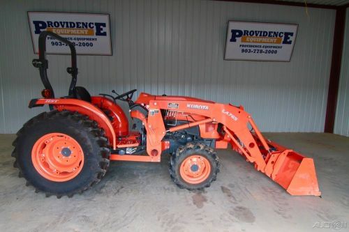 2014 kubota l4701 hst 4wd tractor loader with la765 loader, warranty, 82 hrs! for sale