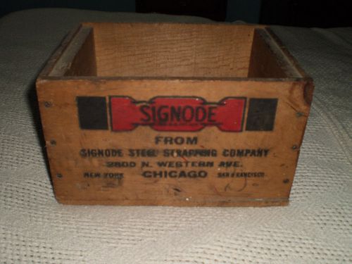 Signode Steel Strapping Company Wooden Shipping Box