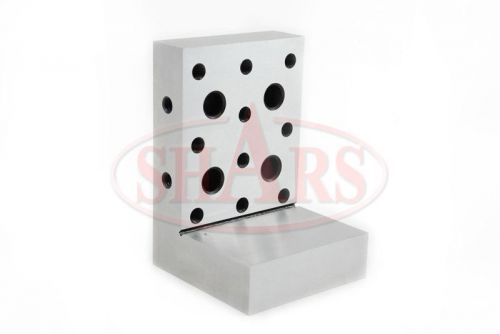 Shars angle plate 6x4x4x1-1/4&#034;  precision steel ground 0.0002&#034;  w. tapped holes for sale