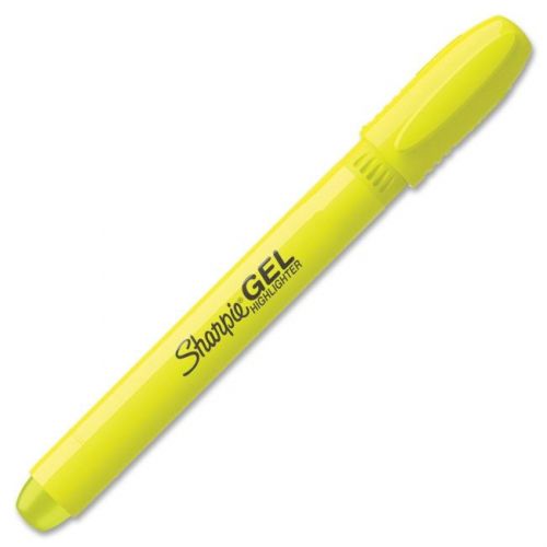 &#034;sharpie gel highlighter, bullet tip, fluorescent yellow&#034; for sale