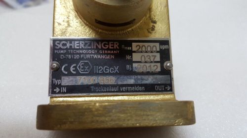 SCHERZINGER PUMP TECHNOLOGY 7100-B56 Made In Germany