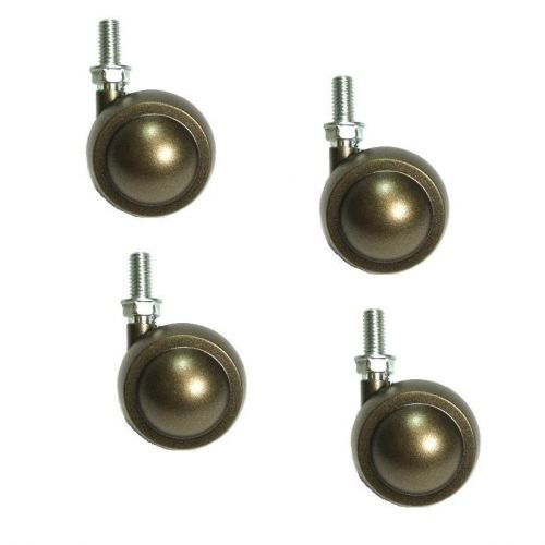 Set of 4 windsor antique satellite swivel 2&#034; casters with 3/8&#034; - 16 x 3/4&#034; threa for sale