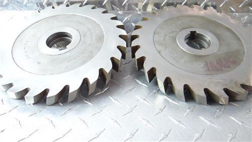 Nice!! pair of 8&#034; dia. hss heavy duty milling cutters w/1-1/2&#034; bores national for sale