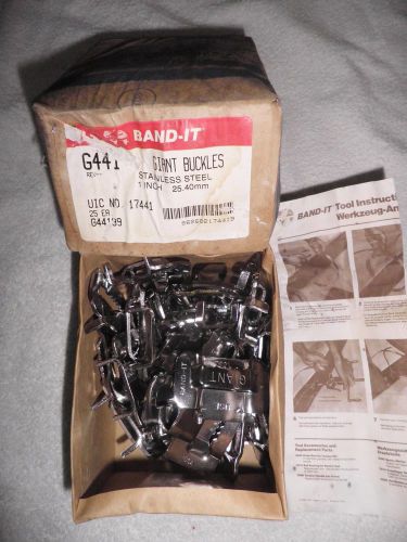 25 band-it idex inc. giant stainless steel banding  buckles new in box w instruc for sale