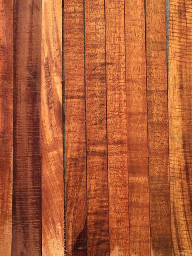 Curly koa from hawaii instrument grade cut offs 46 pieces 23-24&#034;x1-3x1/8&#034; for sale