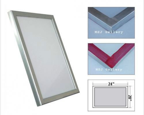 6 Pack - 20x24 Aluminum Frame Size - 160 White Mesh Silk Screen Printing Screens