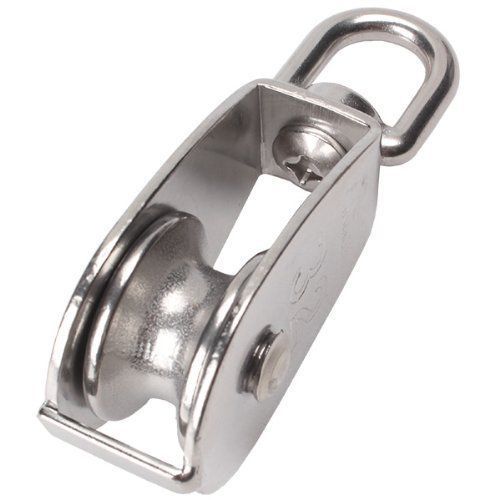 M32 32mm swivel stainless steel 304 wire rope single-sheaved pulley block for sale