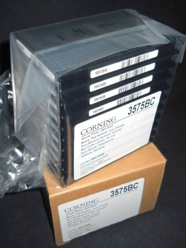 (10) corning 384-well black nbs flat microplates w/ generic barcode, 3575bc for sale