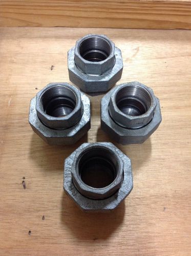 1-1/4&#034; galvanized pipe union lot of 4.   loc 8a for sale