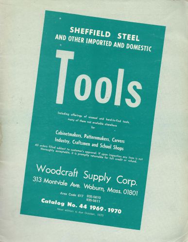 Woodworking Tools Vintage 1969 Catalog Woodcraft Supply Corp Woburn MA