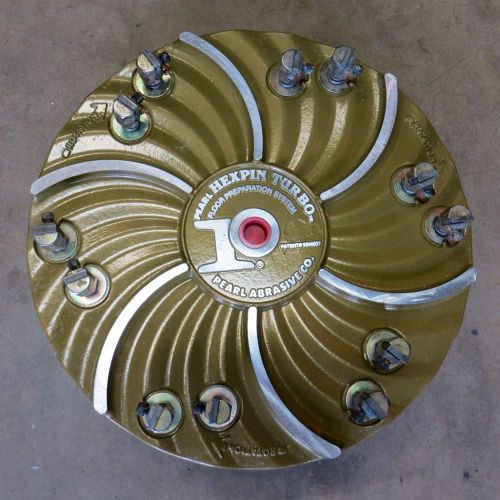 Hexpin Turbo Floor Preparation System 15&#034; Cut Scraper Pearl Abrasive Co.